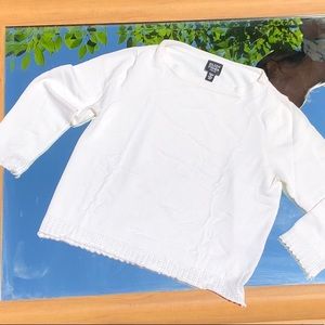 Eileen Fisher basic cropped shirt